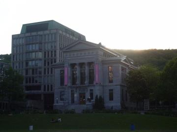 Sunset on Montreal and Downtown Campus. Le soleil se couche sur la 3A.
